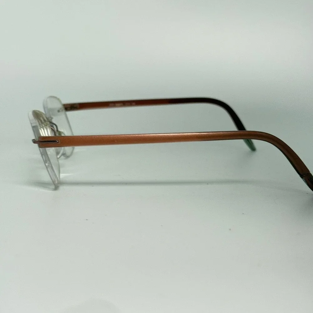 Silhouette Rimless Eyeglasses 5379 40‎ 6055 Bronze Titanium Frame 53-17-135